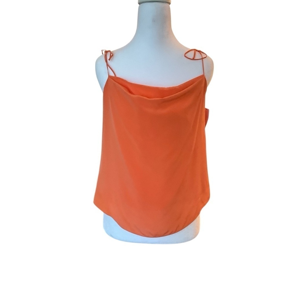Equipment 100% Silk Orange Camisole Top with Flowy Fit - Picture 2 of 7